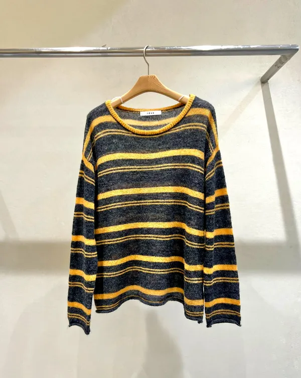 Striped Knit Top - Comfortable and Stylish Essential for Fall and Winter