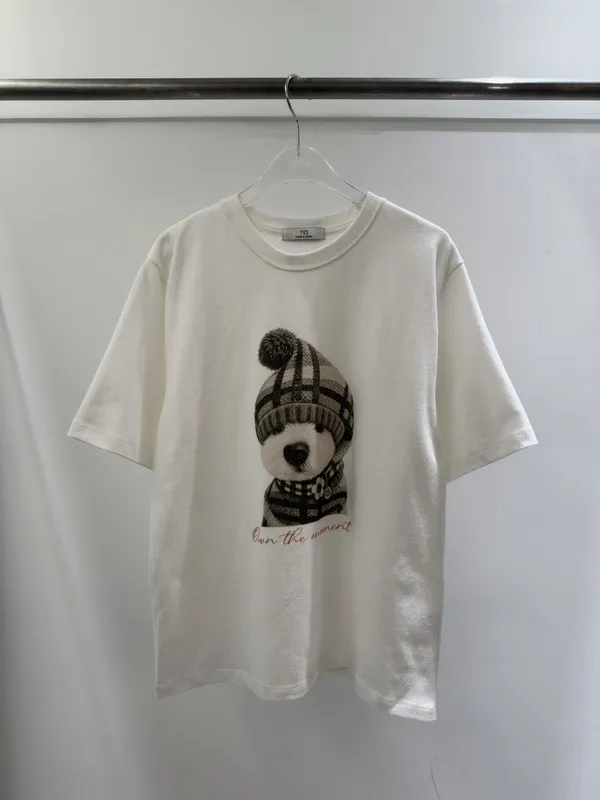 Cute Panda Pattern Short Sleeve T-Shirt, Comfortable and Versatile