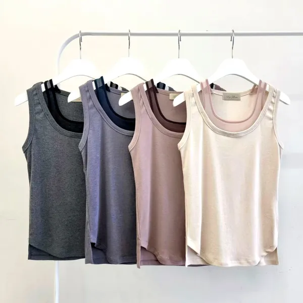 เสื้อกล้ามผู้หญิงสไตล์มินิมอล สบายและระบายอากาศได้ดี แมตช์ได้อย่างลงตัว