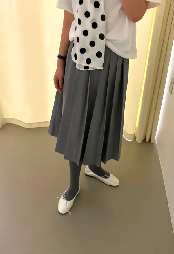Elegant Pleated Skirt, Showcasing Feminine Charm