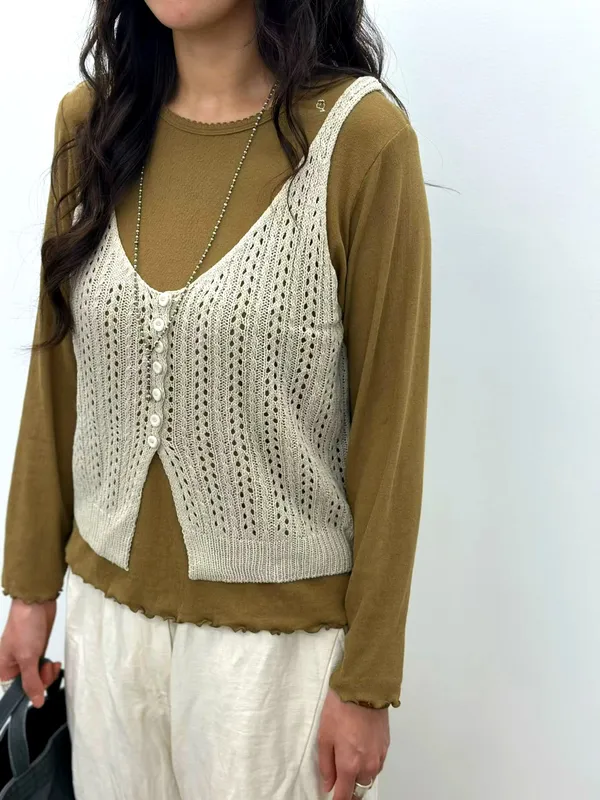 Fashionable Knitted Cami Top, Lightweight and Breathable, Perfect Match