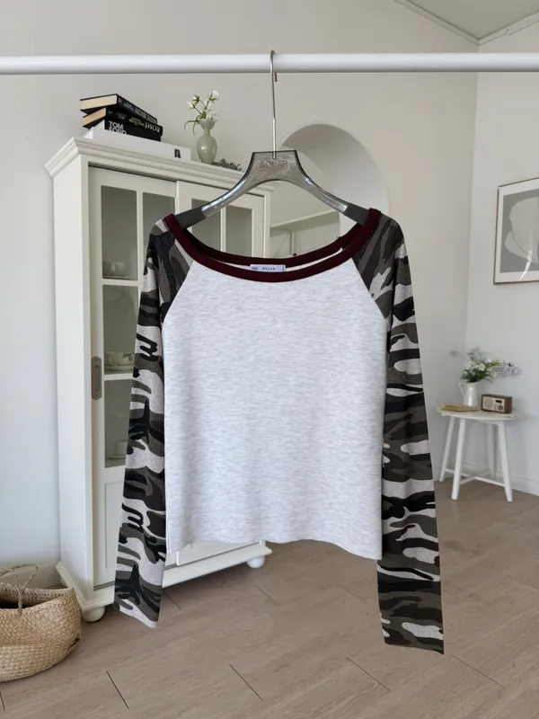 Stylish Camouflage Long Sleeve T-Shirt - Comfortable Casual Style