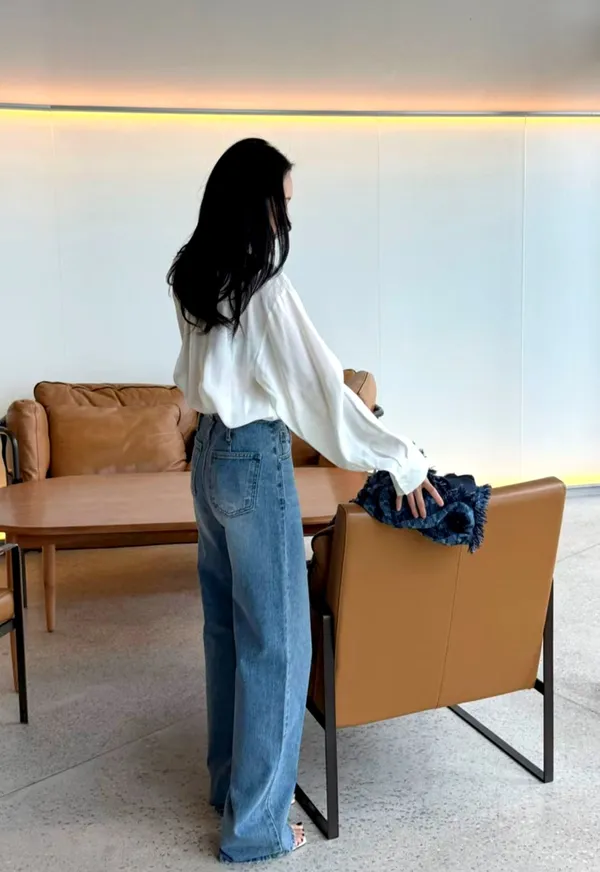 Seluar Jeans Wanita Longgar Bergaya - Selesa dan Serbaguna 908