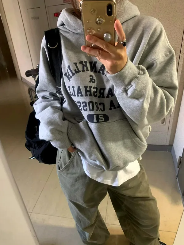 Casual Style Printed Sweatshirt, Comfortable and Versatile