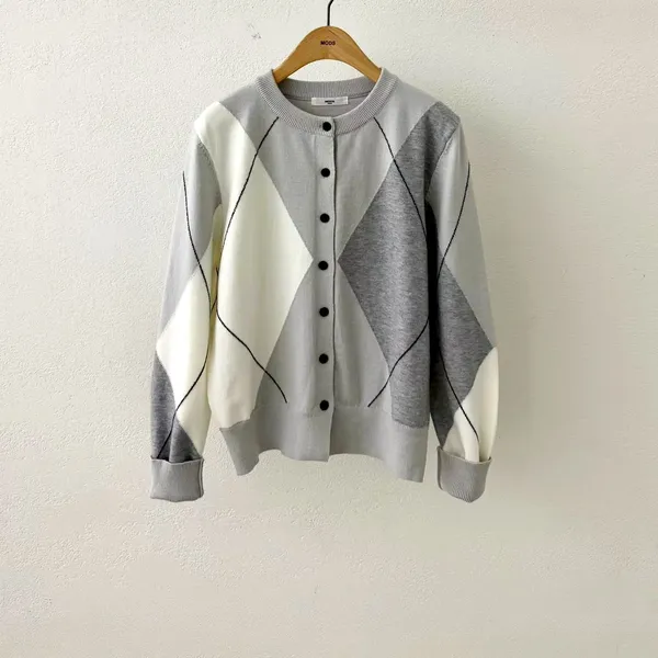 Kardigan Wanita Patchwork Bergaya - Elegan dan Menawan