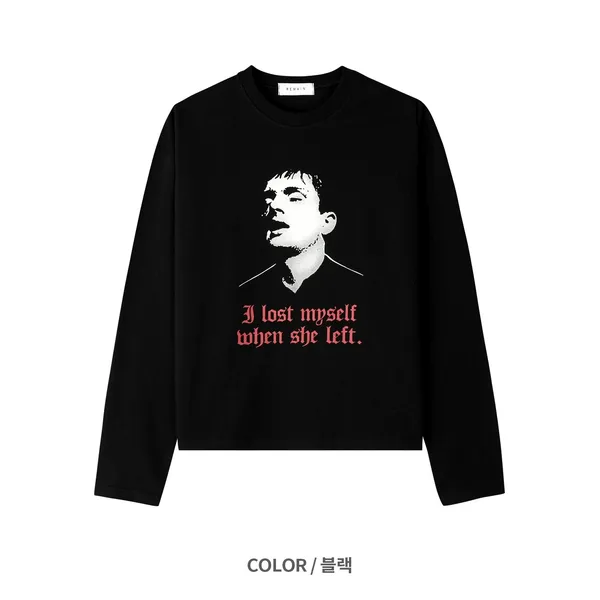 Stylish Printed Long Sleeve T-Shirt for Men, Comfortable Casual Style