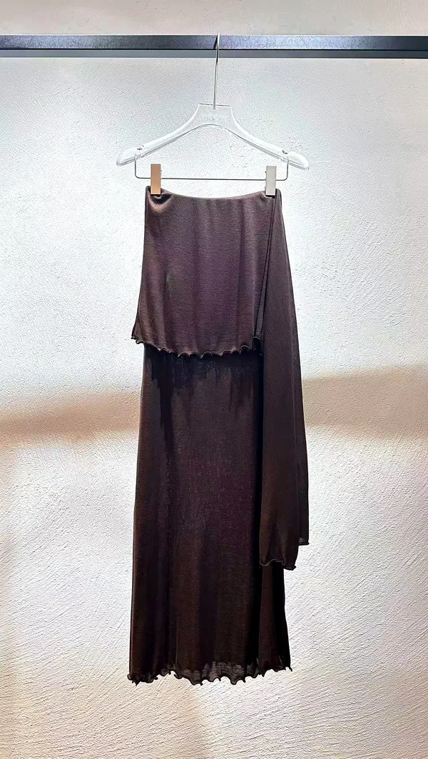 Elegant One-Shoulder Dress for Women, Showcasing Charming Curves