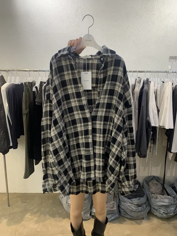 Trendy Plaid Loose Shirt Jacket