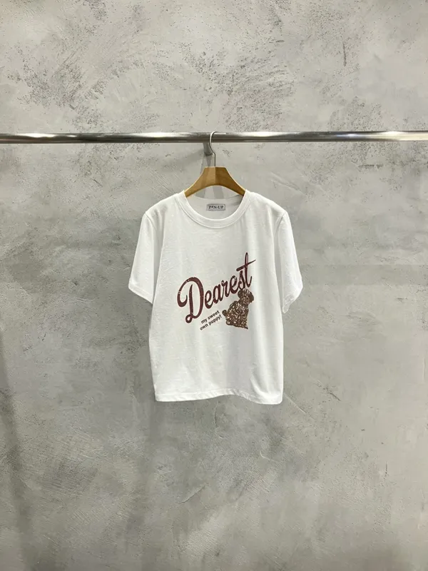 Cute Printed Short-Sleeve T-Shirt, Comfortable Casual Style