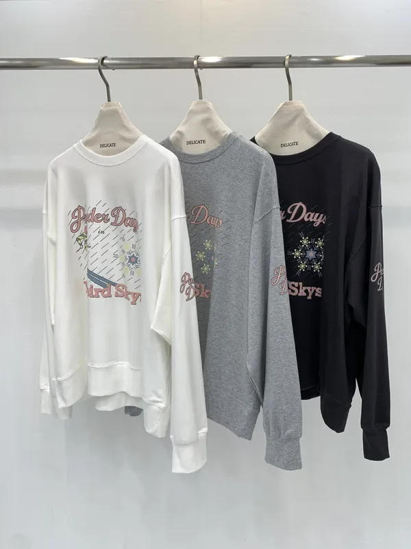 Delicate Luxe 619 Casual Printed Hoodie
