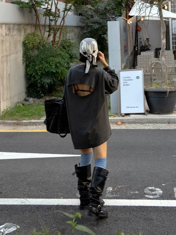 Fashionable and Unique Women's Top with Back Slit Design