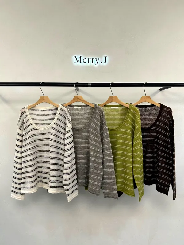 Striped Design Women's Top - Fashionable Casual Style