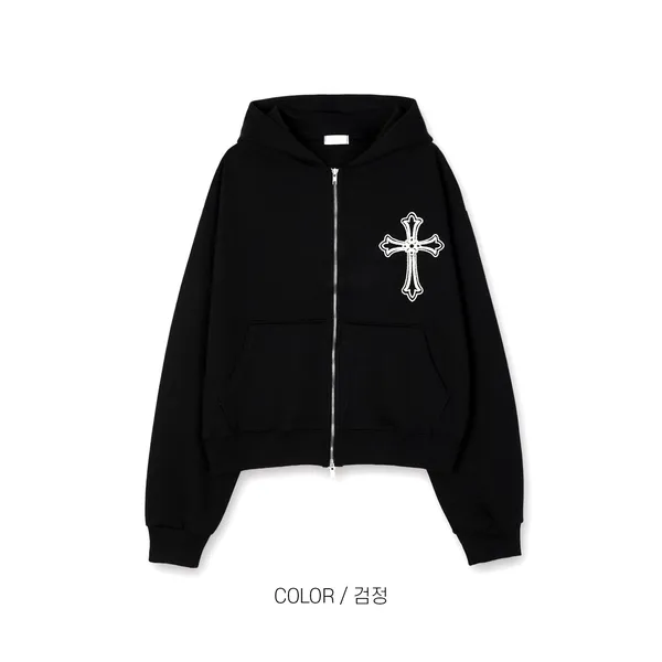 Áo hoodie đen zip thời trang - Đầy cá tính