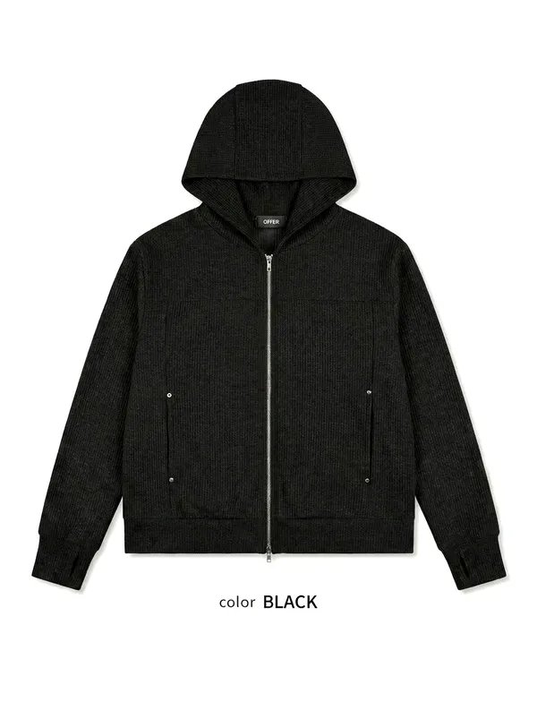 Hoodie Lelaki Hitam Bergaya - Keselesaan Bertemu Kasual