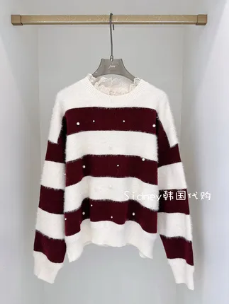 Elegant and Stylish Striped Sweater for Warm Comfort