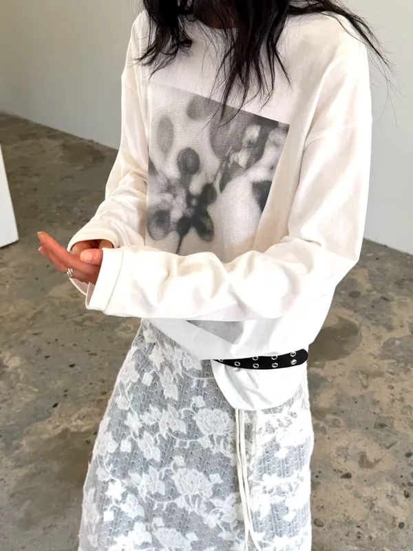 Fashionable Printed Long Sleeve T-Shirt, Comfortable and Versatile