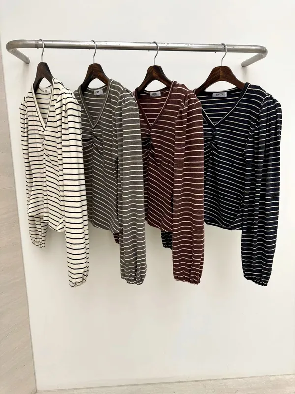 Fashionable Striped Cardigan, Comfortable and Versatile for Spring and Autumn