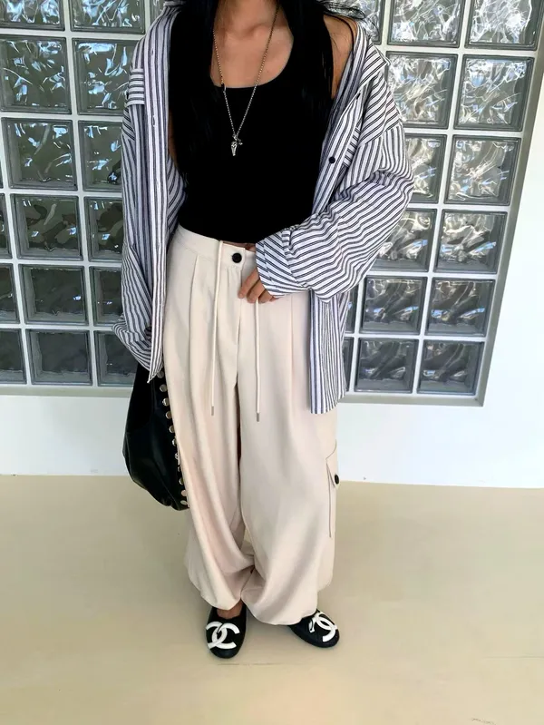 休闲宽松女装裤子，舒适百搭
