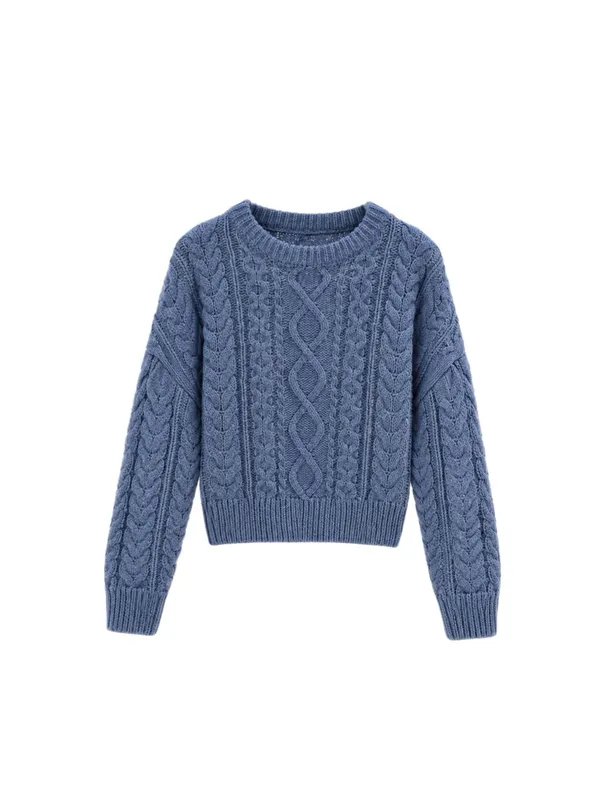 Fashionable Knitted Sweater, Comfortable Loose Fit, Essential