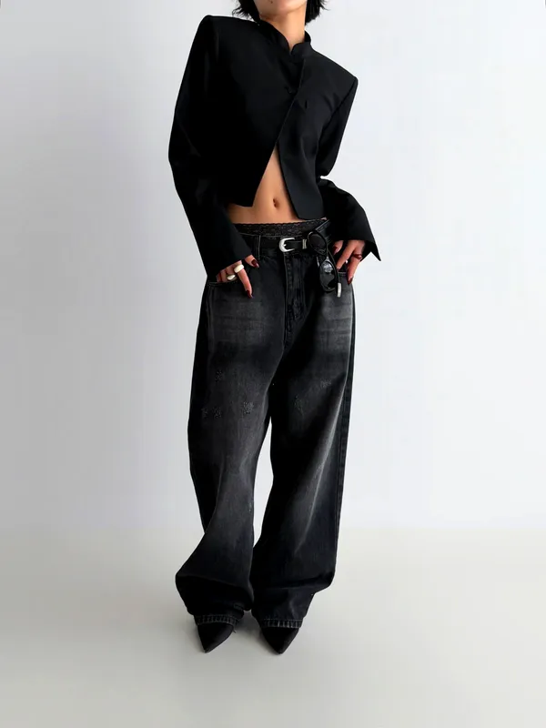 Stylish Loose-Fit Men's Denim Jeans, Comfortable Casual Style