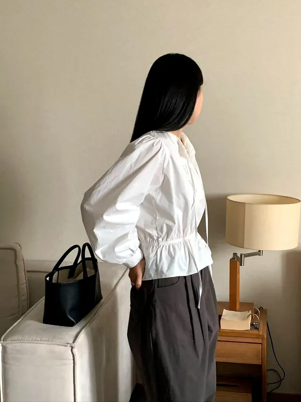 Minimalist White Women's Top, Lightweight and Breathable, Perfect Match