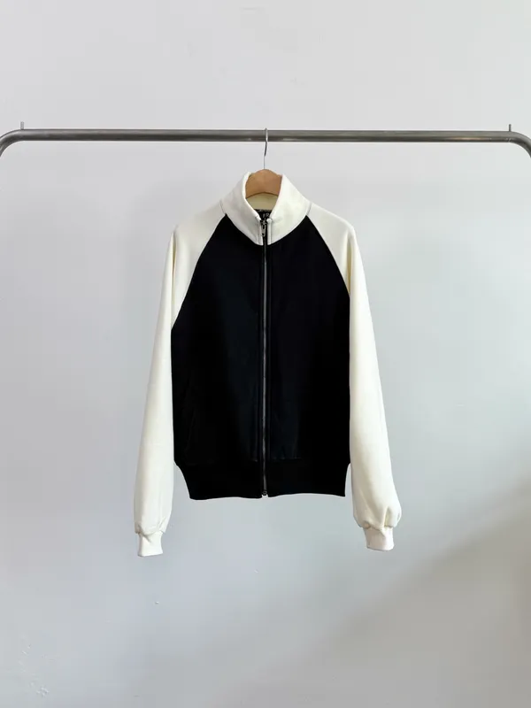 Stylish Color-Block Raglan Sports Jacket