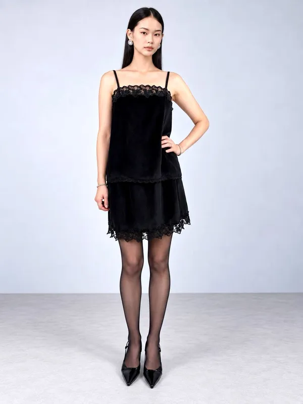 Elegant Lace Camisole, Showcasing Charming Elegance