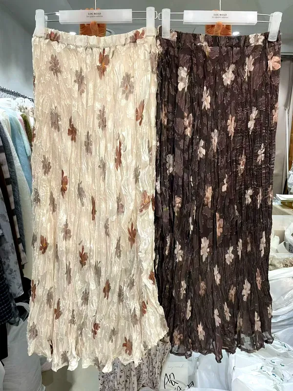 Fresh Floral Printed Women's Dress, Elegant and Flowing