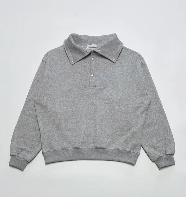 Men's High Neck Zip-Up Sweatshirt, Comfortable and Stylish