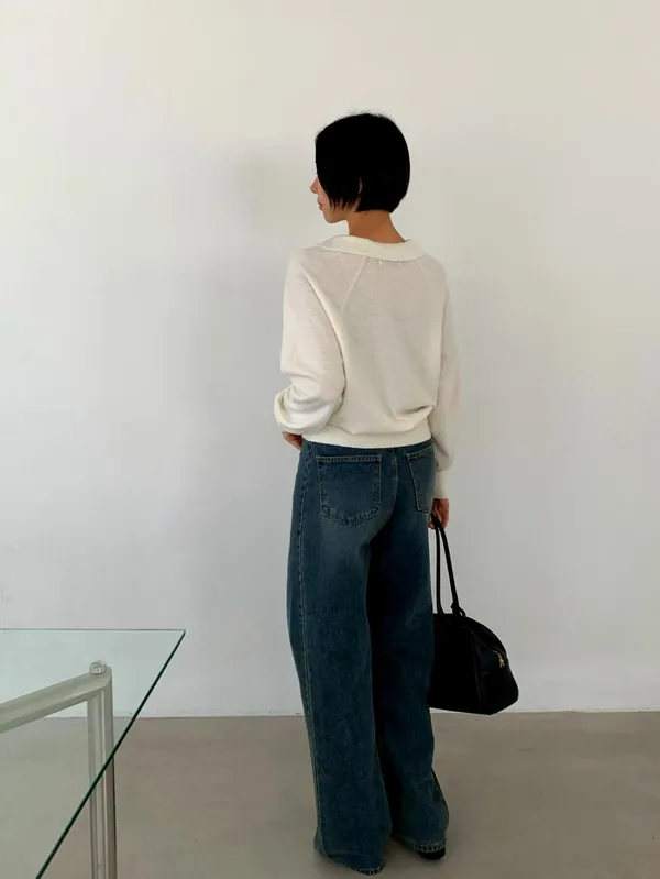 Sweater Knit Minimalis - Atasan Wanita yang Selesa dan Versatile