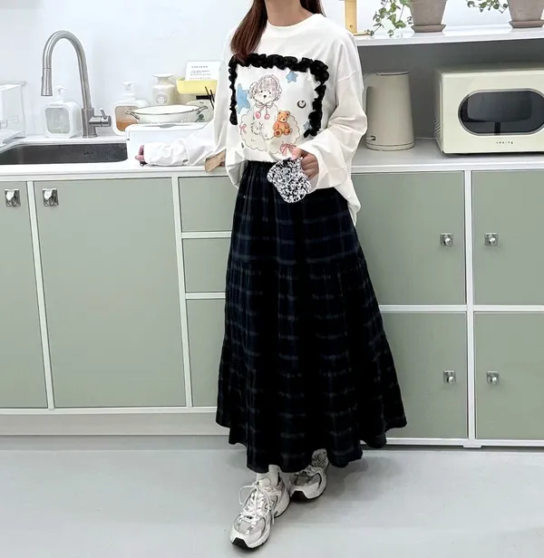 เสื้อยืดผู้หญิงลายการ์ตูนน่ารัก สไตล์สบายๆ
