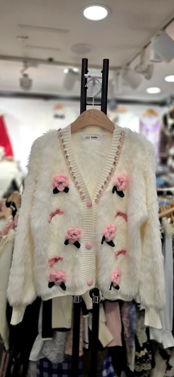 Elegant Floral Embroidered Cardigan for Women