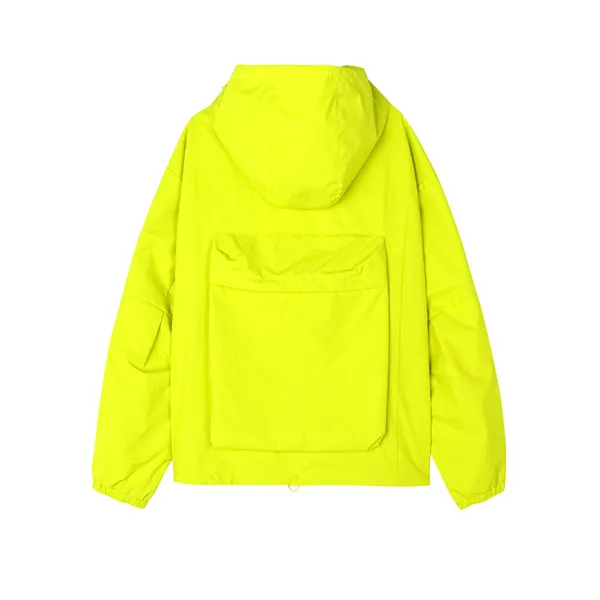 Eye-Catching Yellow Men's Windbreaker Jacket - Stylish and Breathable