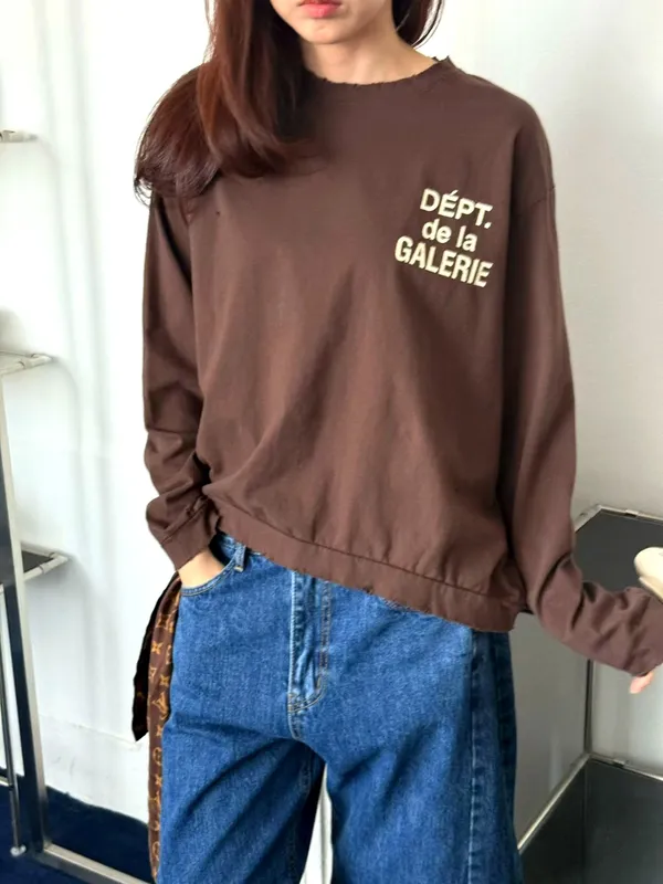 Trendy Casual Long Sleeve T-Shirt with Letter Print