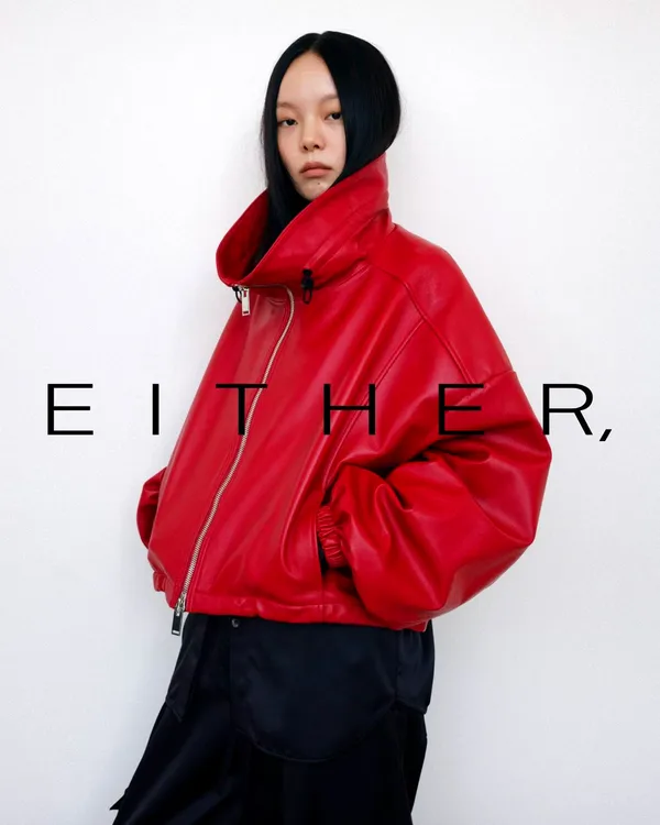 Fashionable Red Women's Jacket, Unique Casual Style