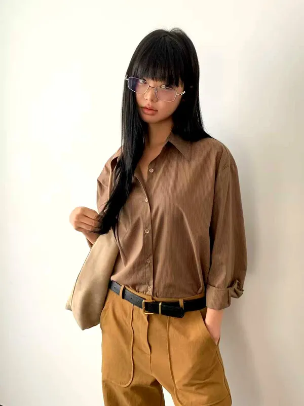Stylish Striped Shirt - Exude Elegance and Charm