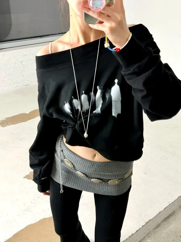 Stylish Loose Fit Printed Women's Top, Casual and Versatile