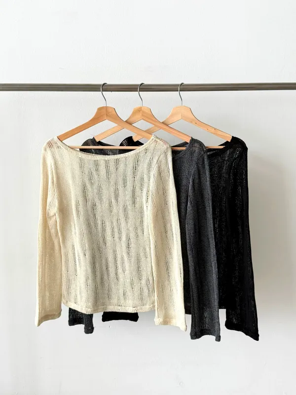 Fashionable Breathable Knit Sweater - Lightweight and Comfortable for Perfect Pairing