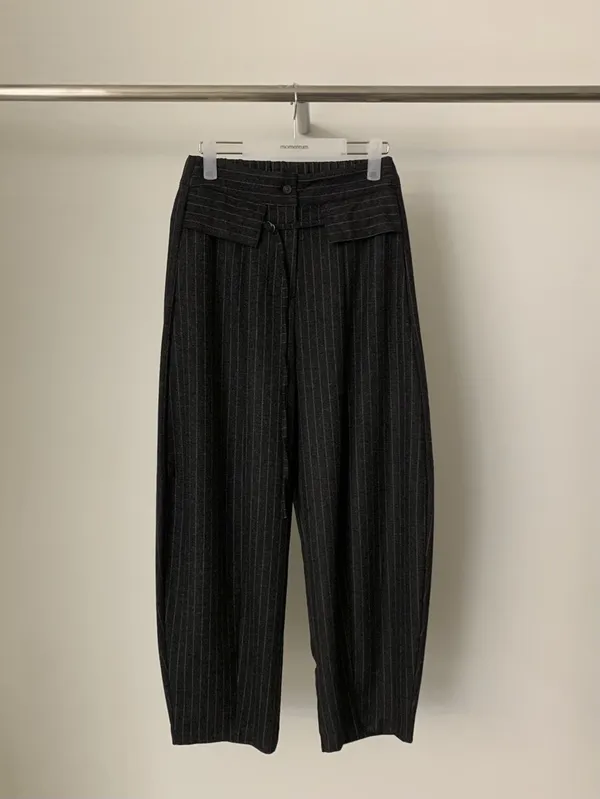 Fashionable Striped High-Waisted Women's Pants, Comfortable Loose Fit
