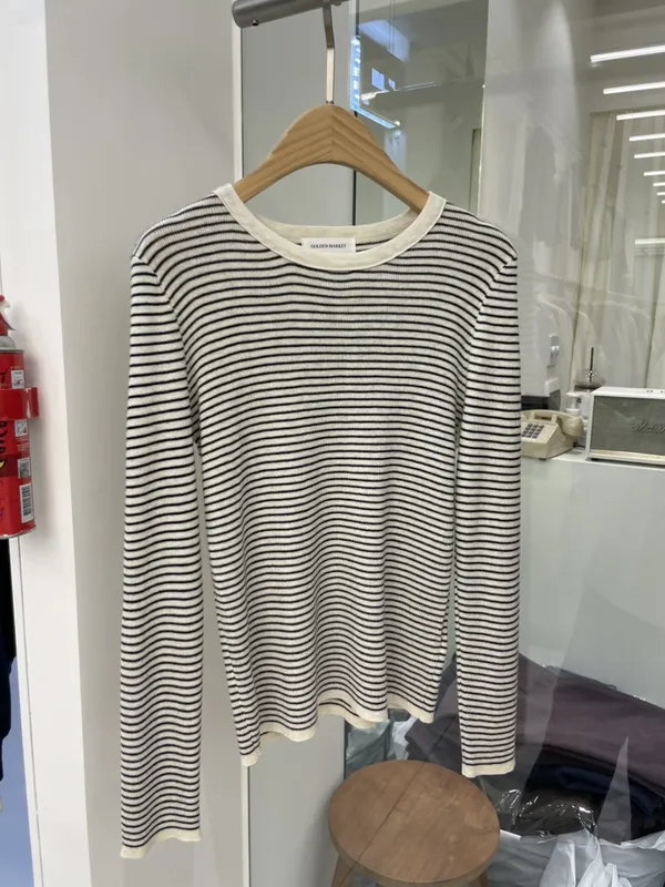 Classic Striped Long Sleeve T-Shirt - Comfortable and Versatile