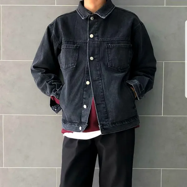 Stylish Casual Men's Denim Jacket - A Classic Wardrobe Essential