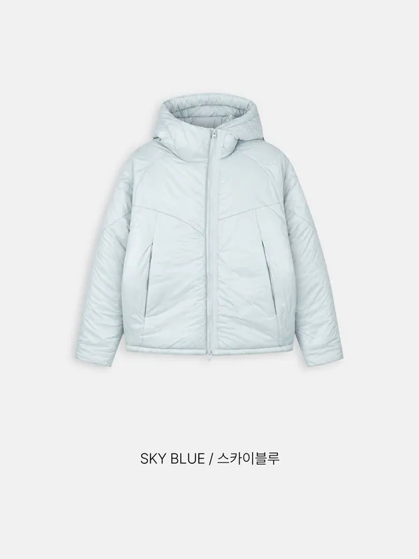 Men's Lightweight Down Jacket, Sky Blue, Fashionable and Warm