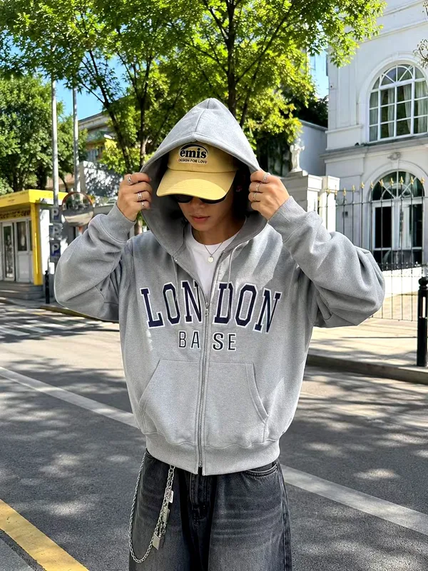 London Print Hoodie for Men - Casual Top