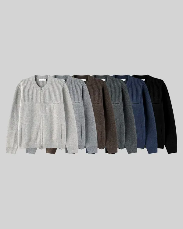 Stylish Men's Knitted Cardigan Jacket - Comfortable and Warm for All Occasions