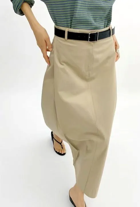 Chic Casual Women's Long Skirt - Elegant and Versatile