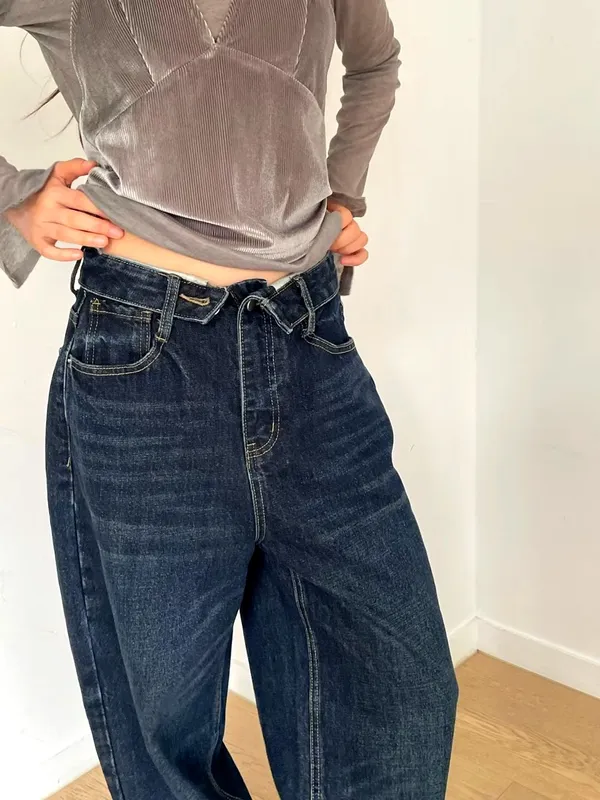 Fashionable Loose Denim Pants, Comfortable and Versatile to Showcase Your Unique Charm