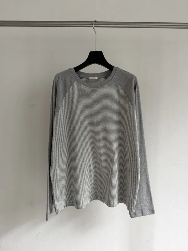 Minimalist Striped Long Sleeve T-Shirt, Comfortable and Versatile