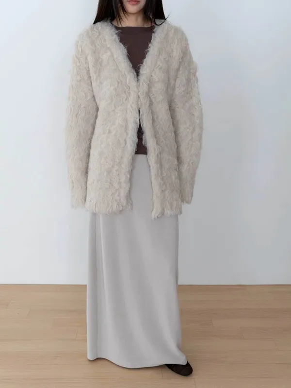 Stylish Plush Coat - Warm and Comfortable, Perfect Match for Any Outfit