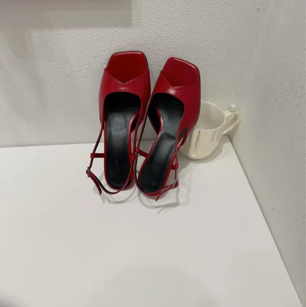 Stylish Red High Heels - Elegance and Charm