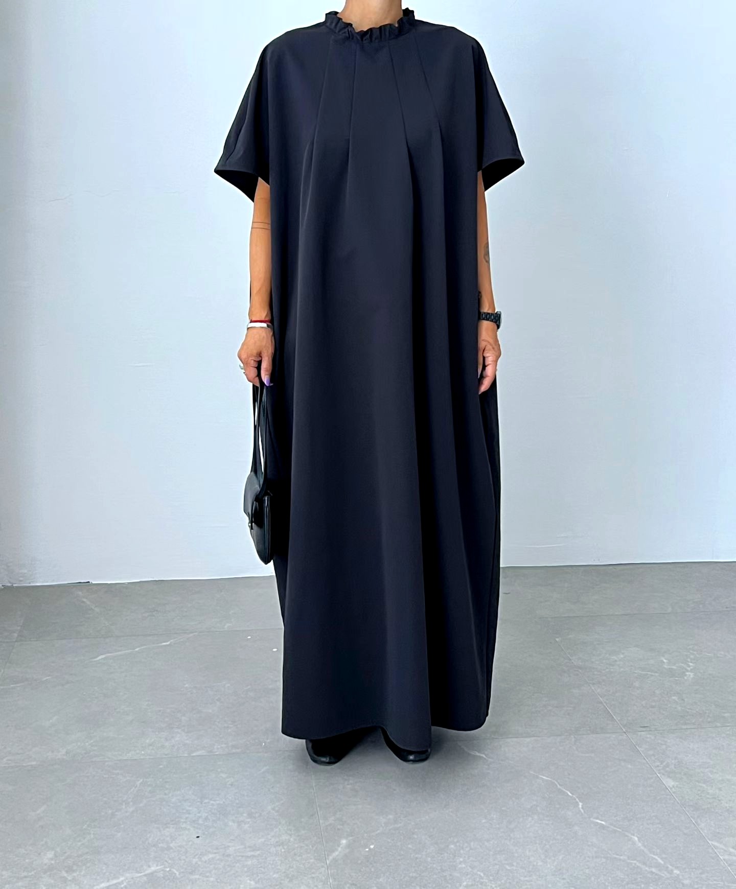 Elegant and Comfortable Black Dress - New Arrival in Minimalist Style